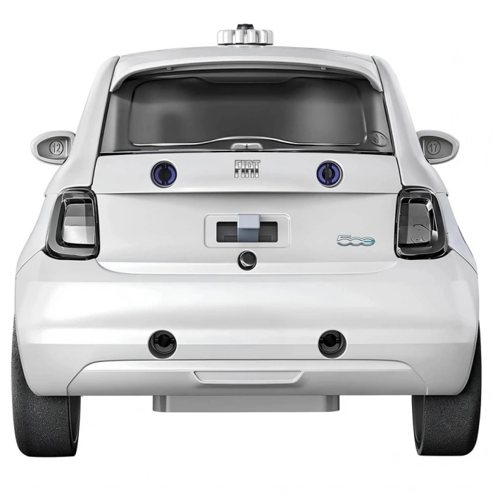 Çocuk Bilim ve Oyun Mechanics Fiat 500e Elektrikli Araba