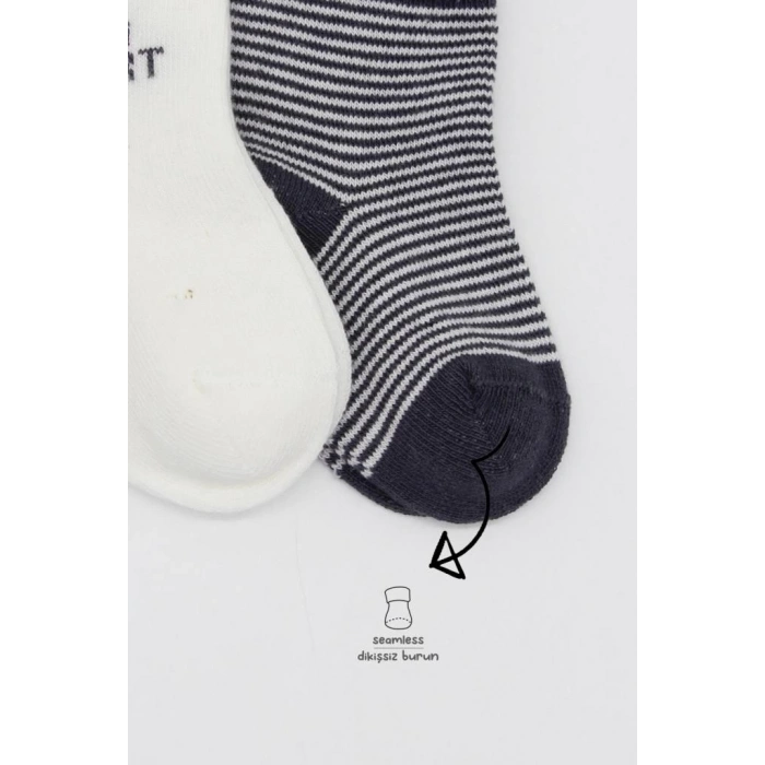 Eğitici Oyuncak Bistyle 3Lü Penye Soket Çorap BS10110 Antrasit