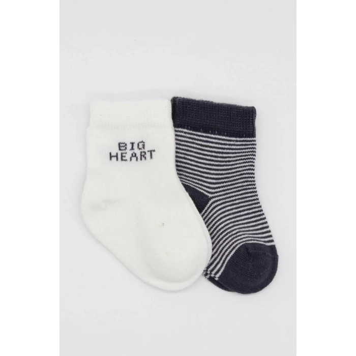 Big Heart Penye Soket Çorap 2’li Antrasit, Yumuşak ve Şık Tasarım