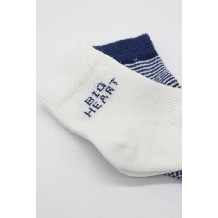 Big Heart Penye Soket Çorap 2’li Lacivert, Günlük Kullanım İçin Konforlu