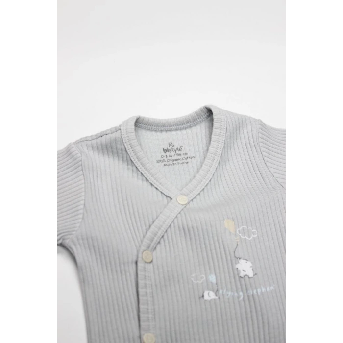 Eğitici Çocuk Bistyle Flying Elephant 2li Yarım Kol Badi 17117 Ekru Gri