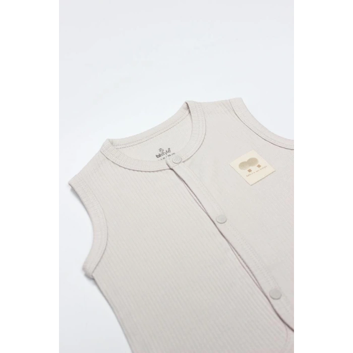 Eğitici Çocuk Bistyle Modal Flying Balloons Bebek Yelek BS18110 Bej