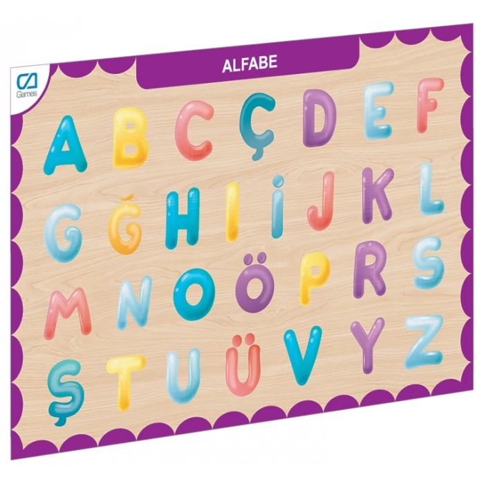 Eğitici Oyuncak CAAHS-3208 CA GAMES AHŞAP ALFABE BUL-TAK