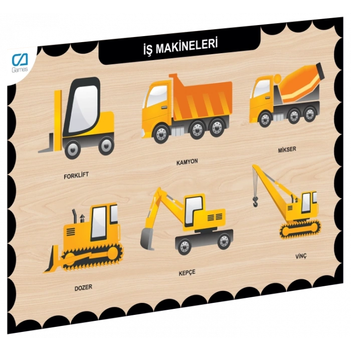 Eğitici Oyuncak CAAHS-3209 CA GAMES AHŞAP İŞ MAKİNELERİ BUL-TAK