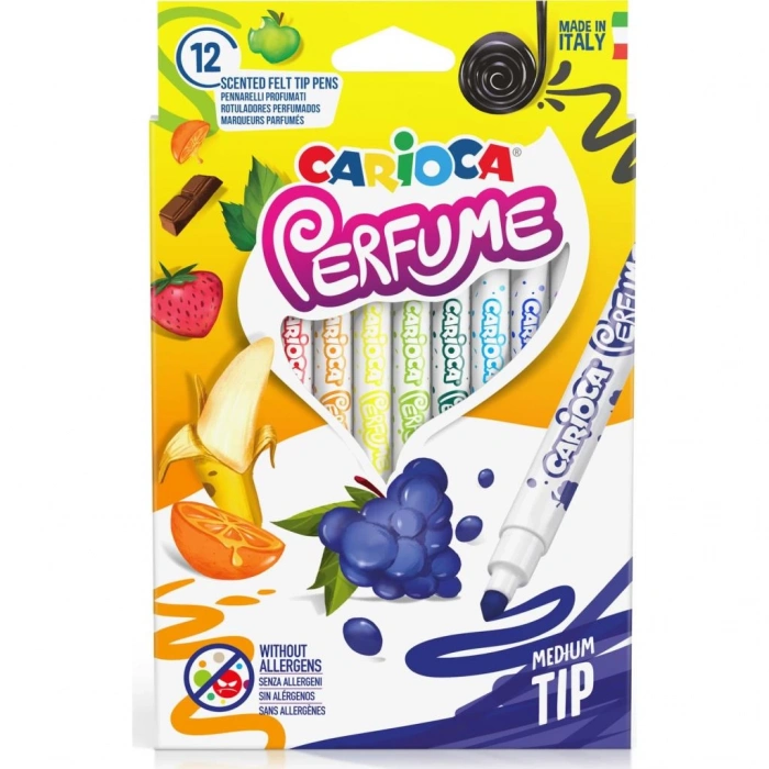 Çocuk Carioca Kokulu Keçeli Boya Kalemi 12Li