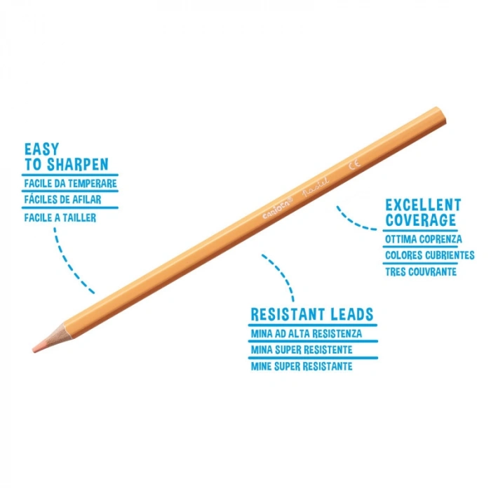 Çocuk Carioca Pastel Renk Kuru Boya Kalemi 12Li