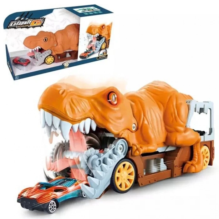 Çocuk Catapult Araba Fırlatıcı Sesli Dinozor