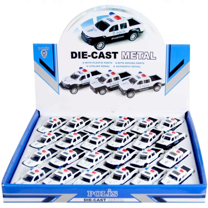  Çek Bırak Metal Polis Pickup Aracı