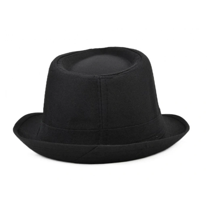 Çocuk Çocuk Boy Siyah Kumaş Fötr Şapka Gösteri Şapkası Michael Jackson Şapkası 54 No