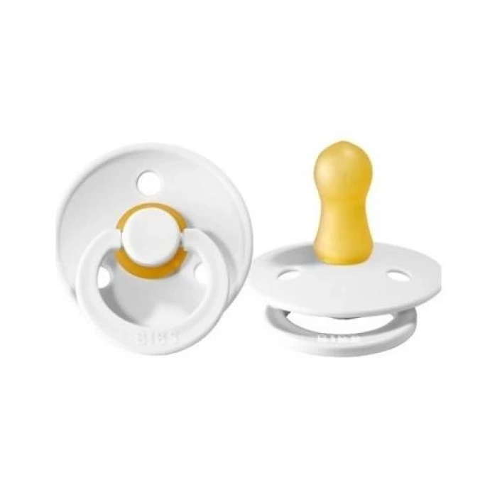 Kauçuk Emzik 0-6 Ay White Bebek İçin Doğal ve Sağlıklı Kauçuk Emzik