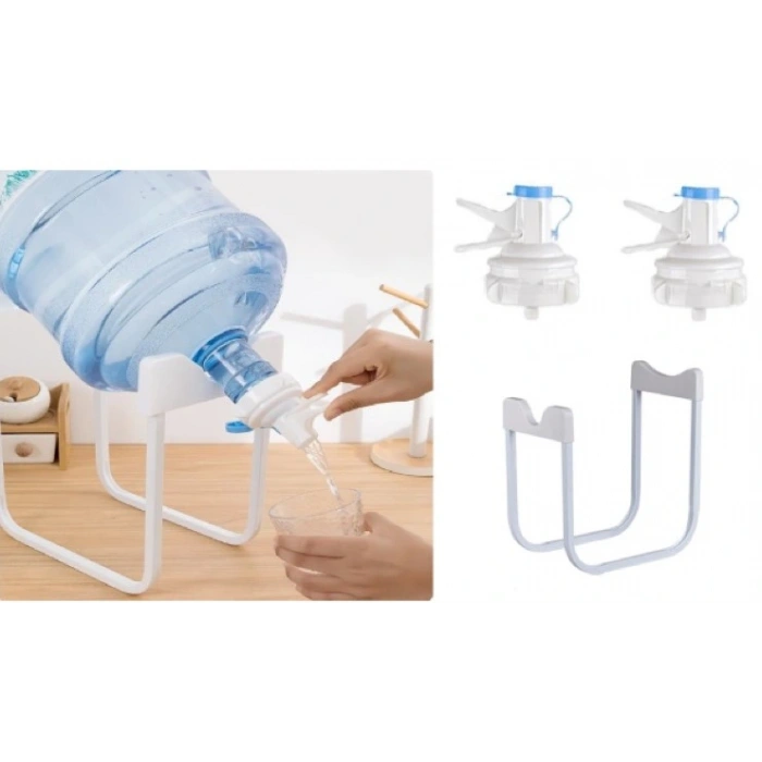 Eğitici Oyuncak Damacana Musluk Başlığı ve Metal Ayak Stand Seti