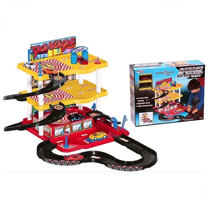 Çocuk Dede Garaj Oyun Seti - 3 Katlı