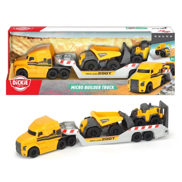 Eğitici Oyuncak  Dickie Mack Volvo İnşaat Aracı 32 cm