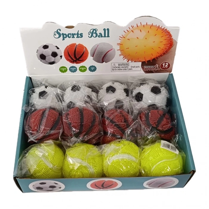 Eğitici Oyuncak  Dikenli Işıklı Çeşitli Top
