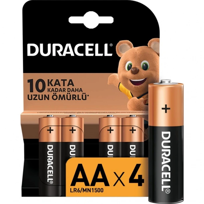  Duracell 4Lü AA Kalem Pil