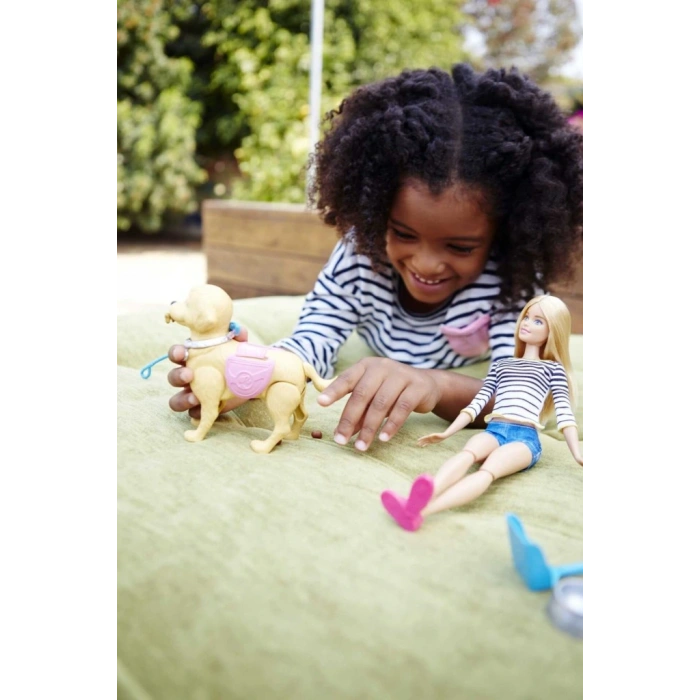 Eğitici Oyuncak DWJ68 Barbie ve Köpeği Tuvalet Eğitiminde