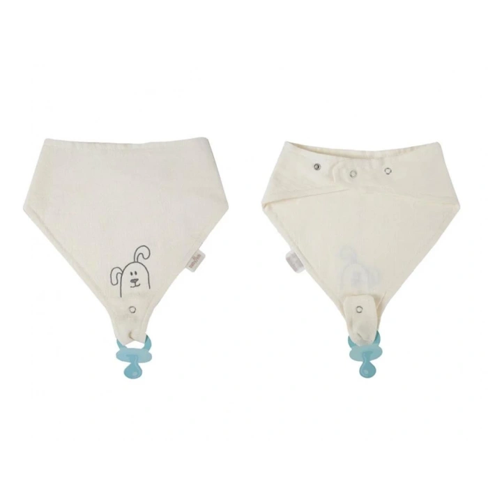 Çocuk Emzik Askılı Müslin Önlük 837 Ekru