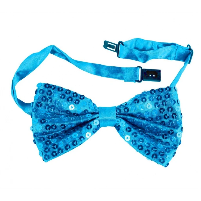 Gece Işıltısı Altın Payetli Pullu Papyon Çocuklar İçin Şık Aksesuar