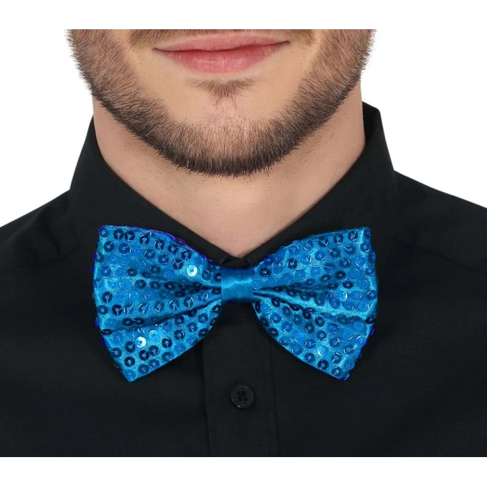 Gece Işıltısı Altın Payetli Pullu Papyon Çocuklar İçin Şık Aksesuar