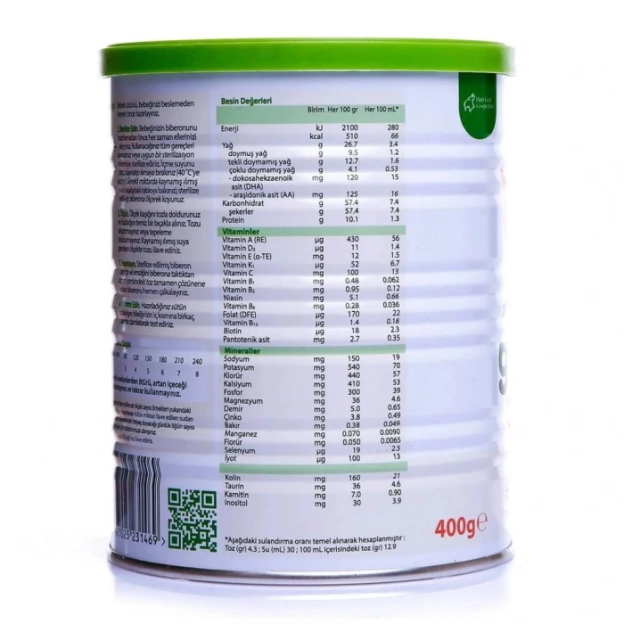 Çocuk Golden Goat 1 Keçi Sütlü Bebek Sütü 0-6 Ay 400 Gr