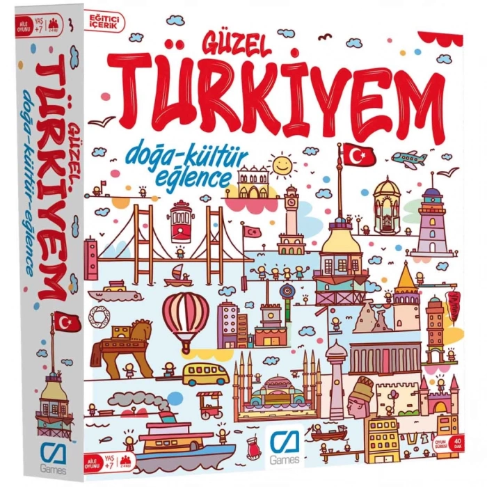 Güzel Türkiyem Kutu Oyunu Ailece Eğlenceli ve Öğretici Aktivite
