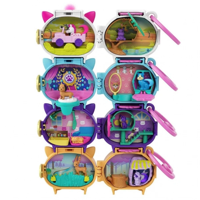  GYV99 Polly Pocket Çantaya Takılabilen Mini Oyun Setleri