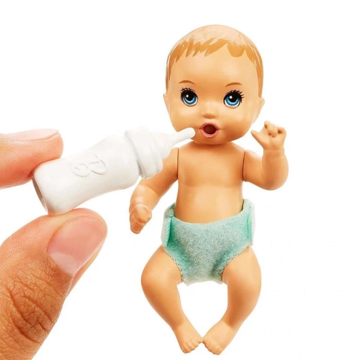 Çocuk HJY33 Mavi Saçlı Skipper Bebek Bakıcısı  ve Oyun Seti