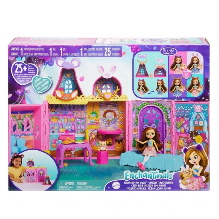  HXL53 Enchantimals Ana Karakter Bebekler Evi