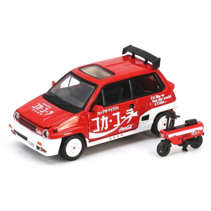 Çocuk Inno 1:64 Scale Coca-Cola Honda City Turbo ll