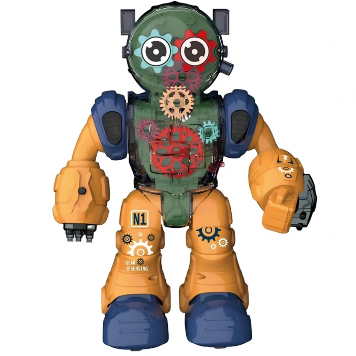 Çocuk Işıklı ve Müzikli Şeffaf Renkli Robot