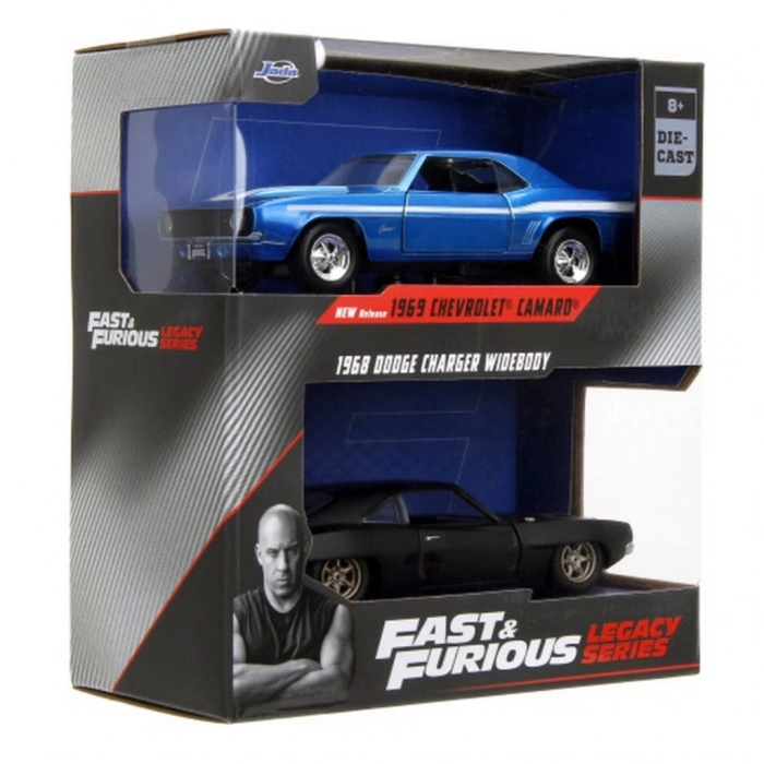 Fast & Furious 1/32 Legacy Series Twin Pack Gerçekçi Model Araba
