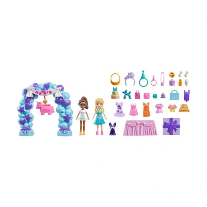 Çocuk Gelişim Polly Pocket Pollynin Doğum Günü Partisi Eğlenceli Paket