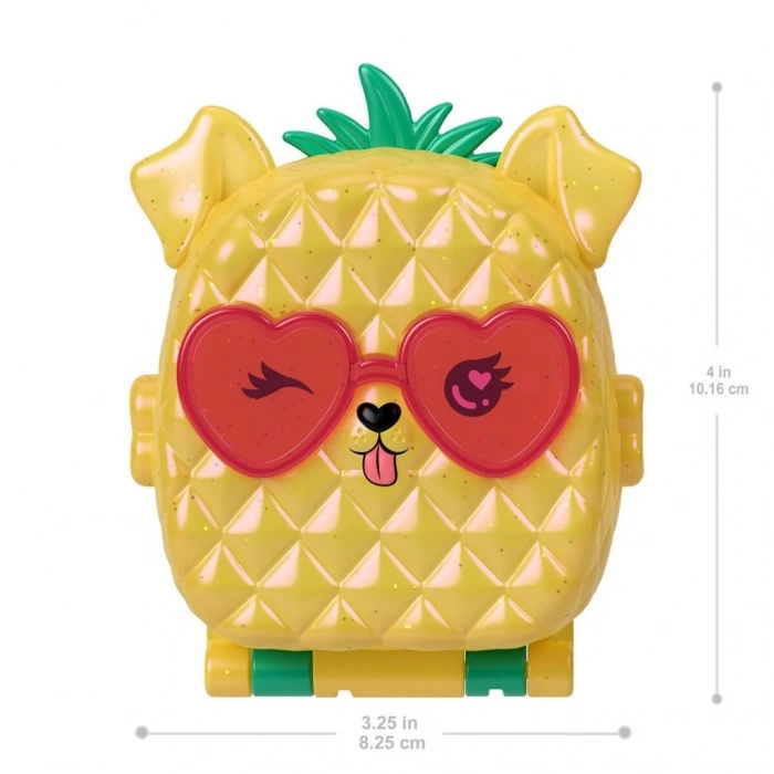 Eğitici Oyuncak JFV00 Polly Pocket Ananas Köpekçik Plajı Mini Oyun Seti