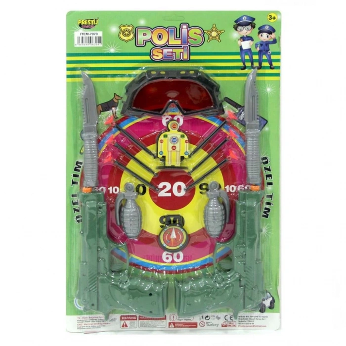 Çocuk Kartela Büyük Kasaturalı Polis Seti