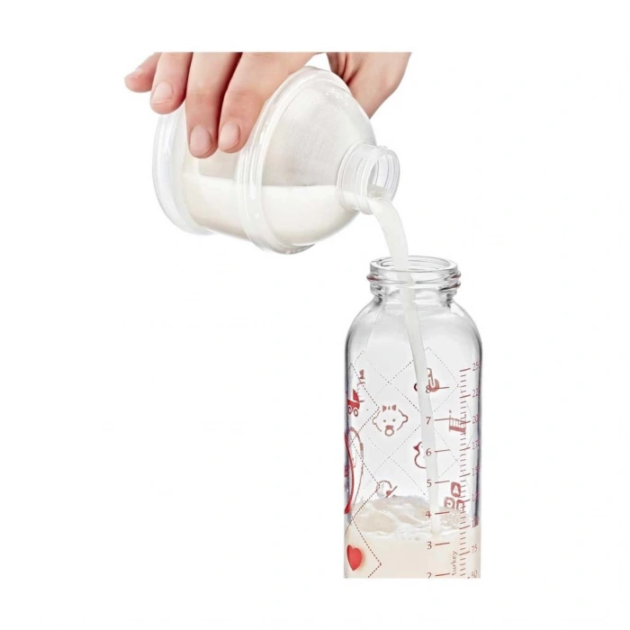 Çocuk Katlı Toz Mama Kabı 545 Karışık Renkli