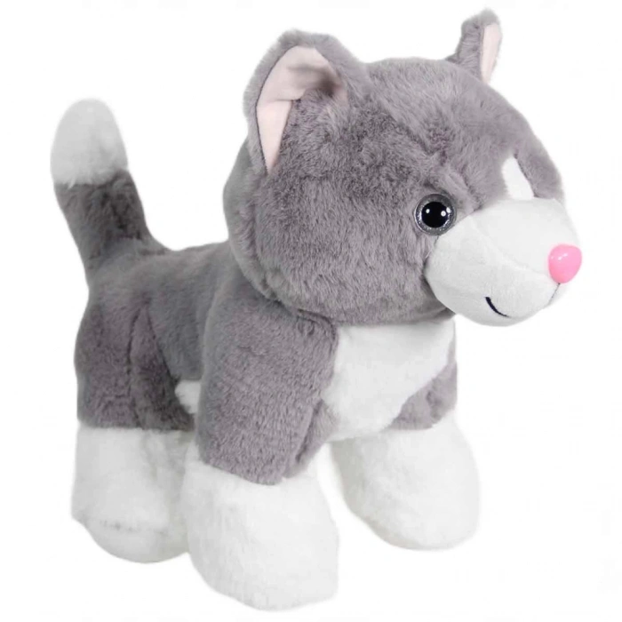 Çocuk Kedi Peluş Gri 36 cm