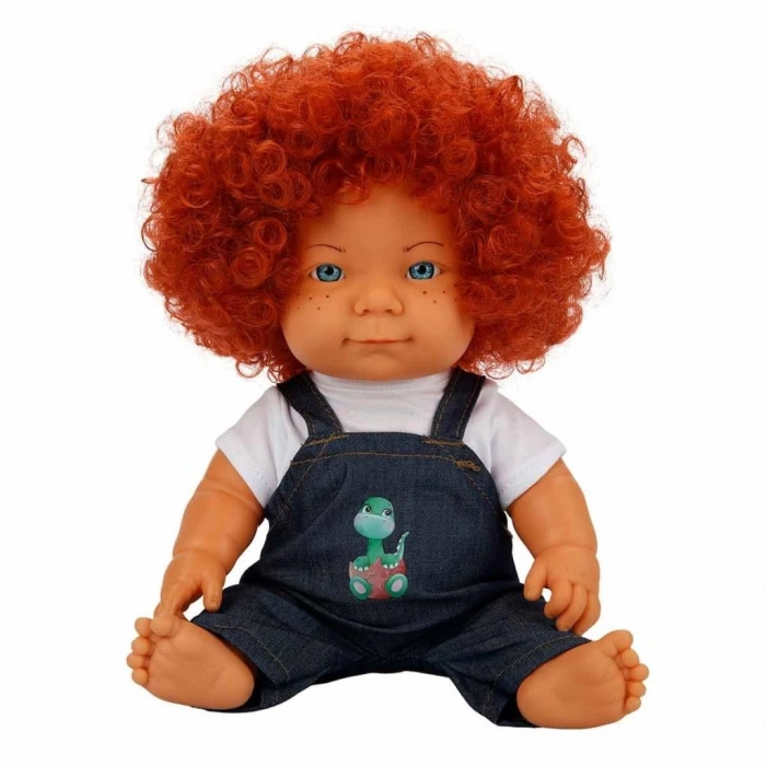 Çocuk Kıvırcık Saçlı Curly Bebek 35 cm