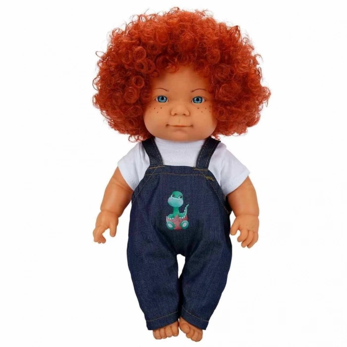Çocuk Kıvırcık Saçlı Curly Bebek 35 cm
