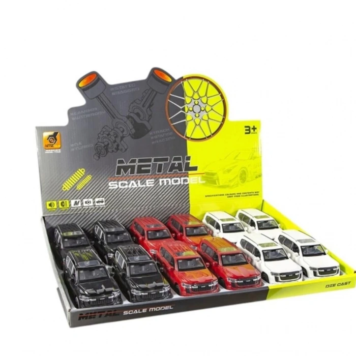 Eğitici Oyuncak  KM-3261D Vardem Çek Bırak 1:32 Işıklı Ve Sesli Metal Land Jeep