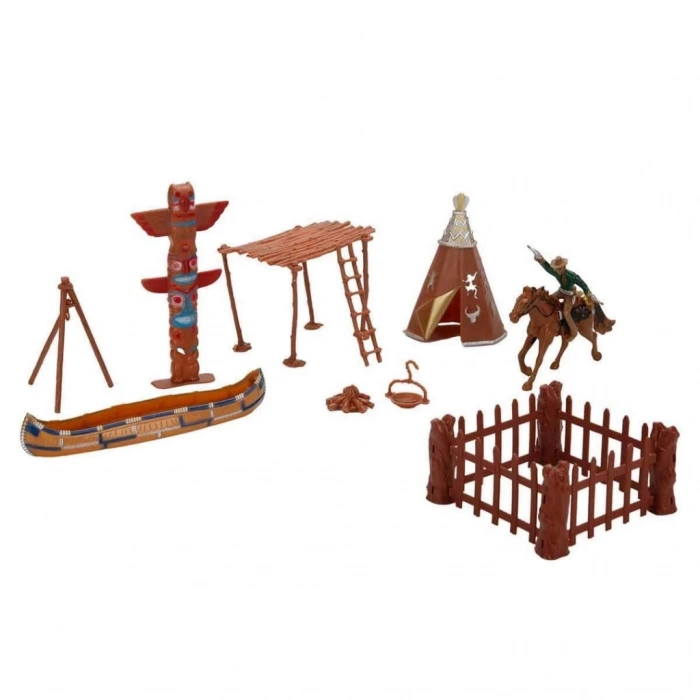 Eğitici Çocuk Kovboy Figürleri Oyun Seti