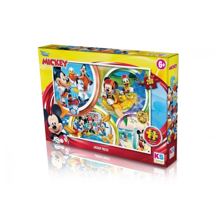 Çocuk KS Mickey Mouse Puzzle 200 Parça
