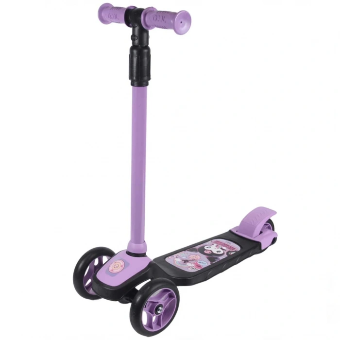 Eğitici Oyuncak  Kuromi 3 Tekerlekli Twist Scooter