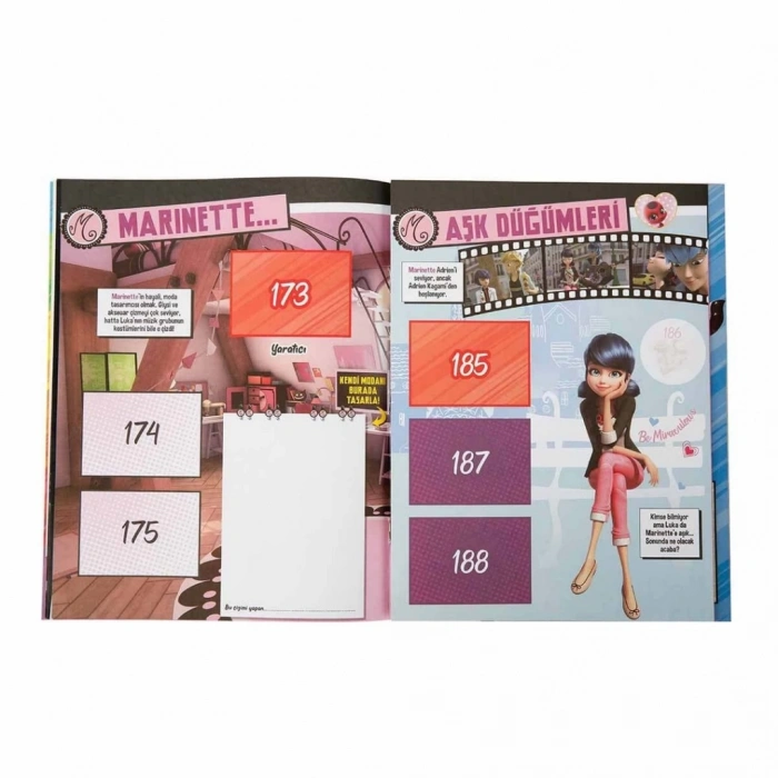 Lady Bug ve Super Cat Çıkartma Albümü Çocuklar İçin Eğlenceli Set