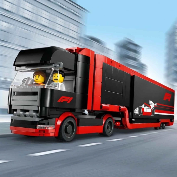 Çocuk  City RB20 ve AMR24 F1 Arabalı F1 Kamyonu 60445