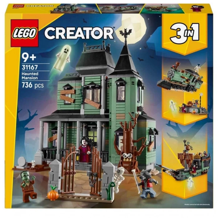 Eğitici Oyuncak LEGO Creator 3ü 1 Arada Hayaletli Köşk 31167