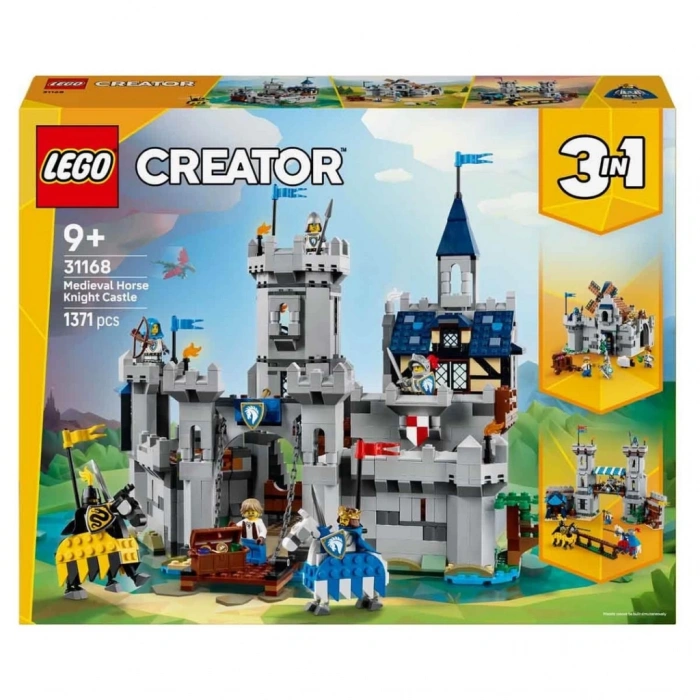 Eğitici Oyuncak LEGO Creator 3ü 1 Arada Orta Çağ Atlı Şövalye Kalesi 31168