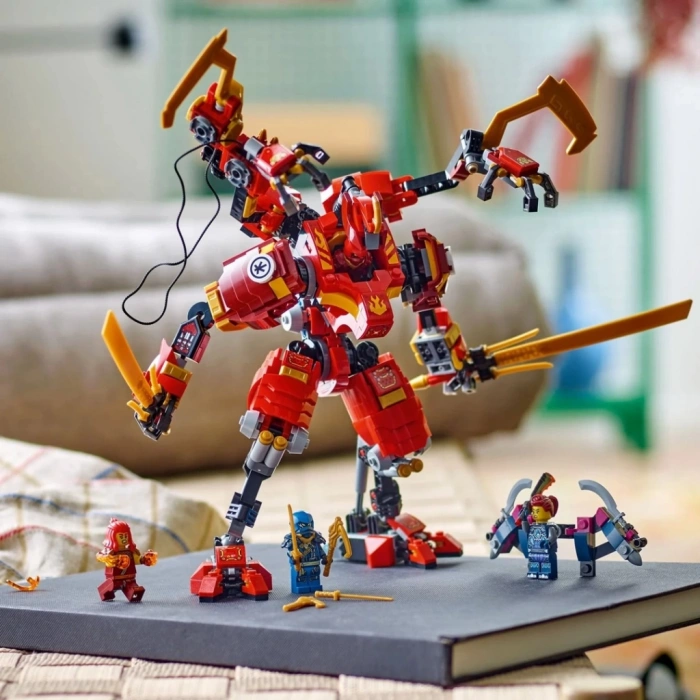 NINJAGO Kai’nin Ninja Tırmanma Robotu Macera ve Aksiyon Dolu Yapım Oyuncağı Çocuklar İçin