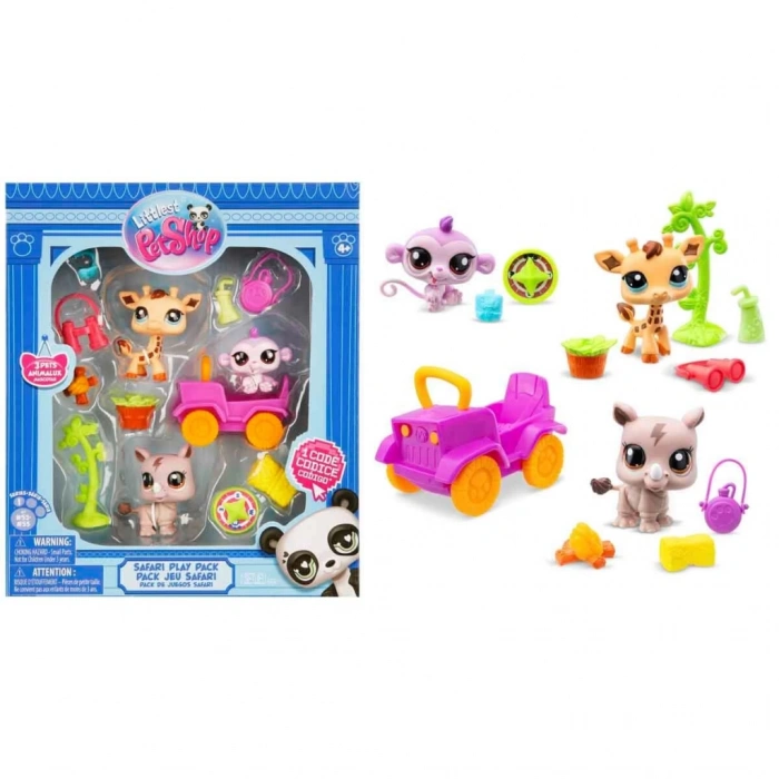 Çocuk Littlest Pet Shop Minişler Safari Oyun Seti S1