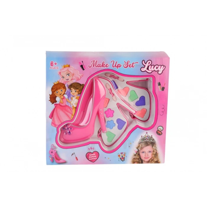 Eğitici Çocuk LMN213 AYAKKABILI KUTULU İKİLİ MAKYAJ SETİ
