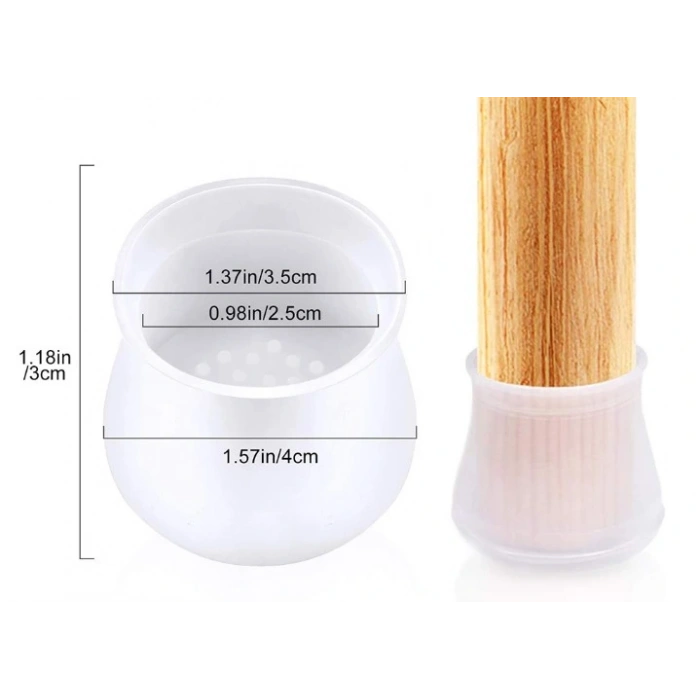 Eğitici Oyuncak Masa ve Sandalye Ayak Koruyucu Silikon 12 Adet